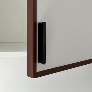 Slimline Cabinet Door Edge Protector, 3/4" Self Adhesive Peel and Stick Rubber Edge Guards, Flexible U Shaped Strips for Kitchen & Garbage Drawer Fronts, Edge Trims for Desks and Shelfves, Black, 10Ft