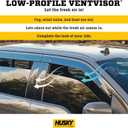 Husky Liners Low Profile Ventvisor Rain Guards | Fits 2025-2026 Chevrolet Equinox | Front & Rear, 4-pc Smoke - 2854143
