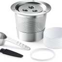 Stainless Steel Reusable Ninja K Cups Pods Compatible with Ninja CFP201 CFP301 Dual Brew Pro Machine 3 Hole Refillable Coffee Pods Permanent K Cups Filters Coffee Accessories
