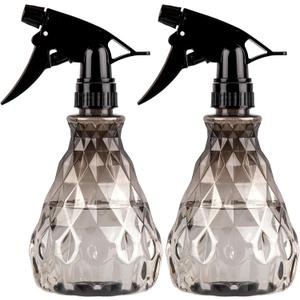 2 Pcs Spray Bottles, 500 ml/17 oz Empty Water Spray Bottles, Plastic Reusable Adjustable Mist Sprayer Squirt Bottles Containers Refillable for Cleaning Solutions, Gardening, Plants (Grey)