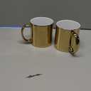 22oz large Coffee Mugs gold Ceramic Mugs set of 2 Ceramic Cups for Coffee, Tea, Cocoa (22oz) (2 Count (Pack of 1))