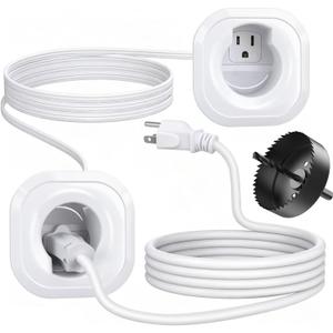 in Wall Cable Management Kit Professional TV Cord Hider Wall Kit Includes Drill Attachment for Clean Look & Easy Install Perfect for Home Theater Gaming