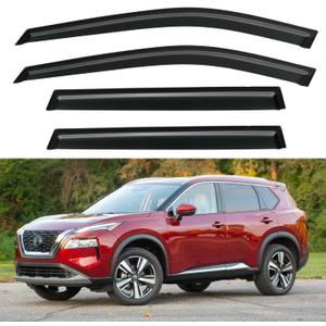 Window Visors Rain Guards for 2021-2026 Nissan Rogue, Out-Channel Window Vent Wind Deflectors Visors Shades for 21-26 Rogue (Not for Nissan Rogue Sport & Select)
