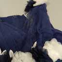 Flower Girl Dress for Toddler Baby Girls Flower Tulle Tutu Dress Infant Formal Pageant Princess Party Birthday Dresses (9-12 Months, Royal Blue)