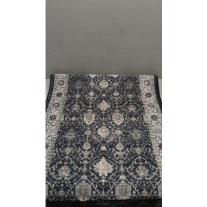 Hallway Washable Runner Rug - 2'6x14 Kitchen Rugs Entryway Rug Runner Vintage Soft Floor Mat Non Slip Indoor Farmhouse Carpet for Bathroom Living Room Bedroom (2'6''x14', Black)