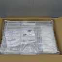 7 code Large Dish Drying Rack, 2-Tier Dish Racks for Kitchen Counter, Detachable Large Capacity Dish Drainer Organizer with Utensil Holder, Dish Drying Rack with Drain Board, White