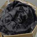 BEDELITE Flannel Sheets Queen Size Black - Super Soft Fleece Sheets Set Fluffy Extra Plush, 4 Piece(Include Fitted Sheet, Flat Sheet, 2 Pillowcases)