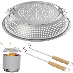 Fire Pit Spark Protector Screen for Solo Stove Ranger 15" Accessories Stainless Steel Fire Screen for Solo Stove Ranger and Outdoor Fire Pits, Heavy Duty Spark Shield for Backyard Party Fire Pits