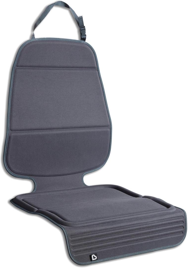 Munchkin Child Car Seat Protector, Elite Seat Guardian with Grime Guard Fabric, Dark Grey
