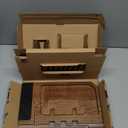 BarvA 2 Phone Docking Station | Patented Adaptive Wood Gun Rack | Night Stand Room Decor | Gun Accessories Gifts for Men | Smart Watch & Phone Stand | Charging Station Desk Organizer (Dark Walnut)