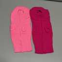 Chihuahua Yorkie Sweater, 2 Pieces Dog Sweaters for Small Dogs, Turtleneck Knitted Dog Clothes for Small Dogs, Winter Warm Pullover Sweaters, Pet Cat Sweater Cold Weather Puppy Clothes Outfits XS (Rose-Pink)