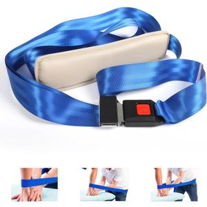 Mobilization pt Belt 2026 New with Adjustable Thick Pad - Mobilization Belt Physical Therapy, Exercise Stretch Straps for Physical Therapy Designed for Physical Therapist, Stretching, Mobility Blue