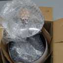 2.5 Quart Non-stick Ceramic Sauce Pan with Lid, Small Milk Pots for Cooking with Pour Spout, Aluminum stock Pot Wood Handle for kitchen, PFAS-Free, White