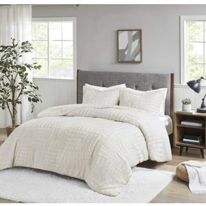 Madison Park Arctic Fur Down Alternative Comforter Mini Set, Full/Queen, Ivory