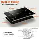 TOPWISH 30 Inch Electric Cooktop, 5 Burners Built-in Electric Stove Top