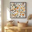 Vintage Mushroom Puzzle 1000 Pieces, PICKFORU Retro Plant Puzzles for Adults Leaves, Hard Unique Nature Art Theme as Home Decor