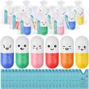 Shappy 24 Set Vitamin Pill Heart Stress Balls Relief Stress 2026 CNA Week Nurse Gift Motivational Squeeze Foam Balls Anger Management Toys with Card Graduation Thank You Appreciation (Vivid Pill)