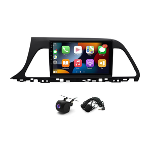 2+64G Android 14 Car Radio Stereo for Hyundai Sonata 2015-2017, 9" IPS Touch Screen Double Din Car Radio for Hyundai Sonata with Wireless Carplay Android Auto Bluetooth FM RDS AHD Backup Camera SWC