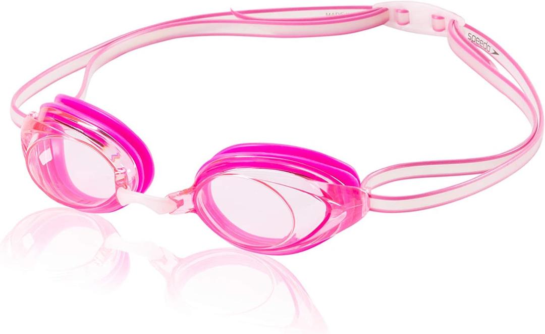 Speedo Unisex-Child Swim Goggles Vanquisher 2.0 Junior (Pink)