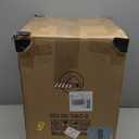 Black Modern Side Table, 3-Tier Metal NightStand with Storage, End Table Living Room, Small Night Stand for Bedroom, Bedside Table for Small Space, No Assembly Required