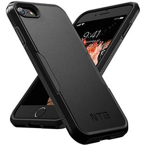NTG Shockproof Designed for iPhone SE 2022 Case/iPhone SE 2020 Case, Heavy-Duty Tough Rugged Lightweight Slim Protective Case for iPhone SE/8/7-Black | Shockproof, Heavy-Duty, Tough, Rugged, Lightweight