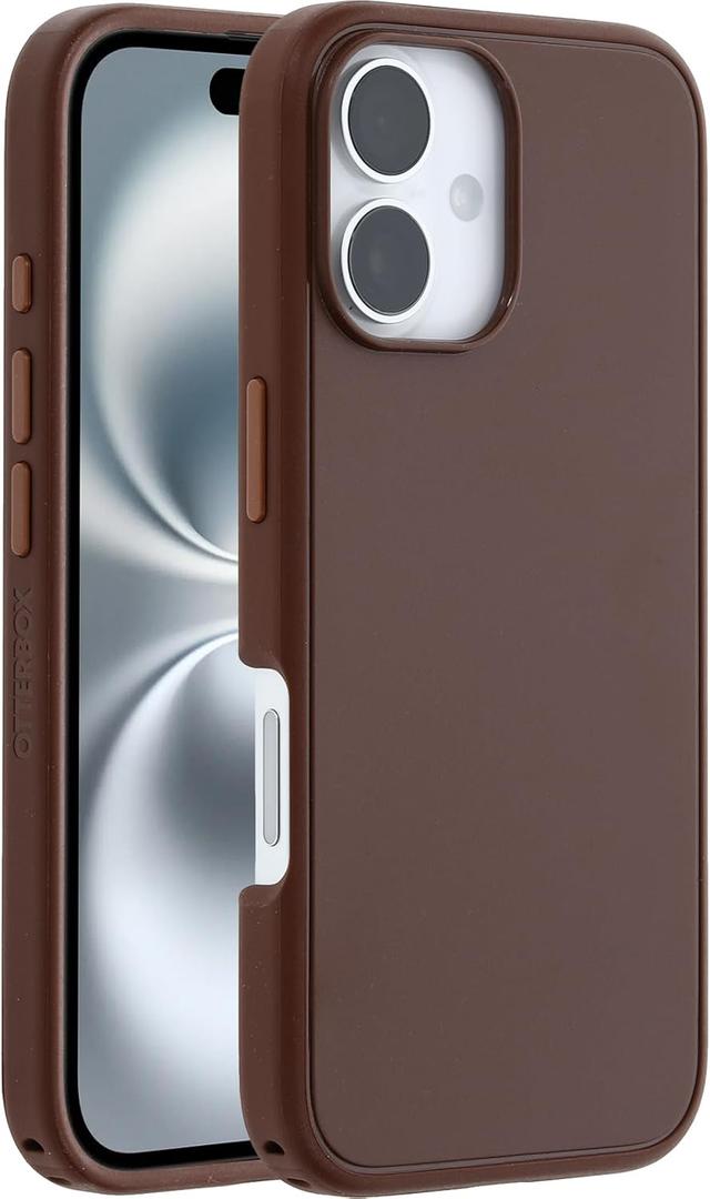 OtterBox Symmetry Series MagSafe Case for iPhone 16, Shockproof, Drop Proof, Protective Thin Case, 3X Tested to Military Standard, Brown