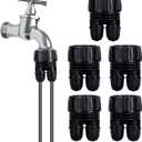 3/4'' to1/4'' Irrigation Hose Adapter, Drip Line to Faucet 3/4"Faucet Adapter to1/4" Irrigation tubing Drip Irrigation Hose Adapters, Garden Hose to 1/4 Tubing Adapter for Irrigation System