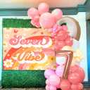 Seven Is A Vibe Birthday Party Decorations Balloon Rainbow Daisy Balloons Vintage Groovy 7th Birthday Decorations Hippie Retro 7 Years Old Birthday Decoration
