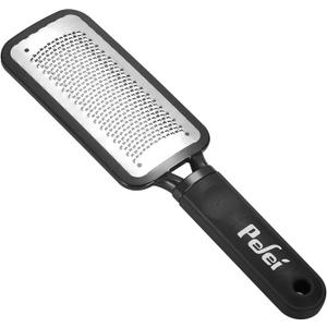 Colossal Pedicure Rasp Foot File, Professional Foot Care Pedicure Stainless Steel File to Removes Hard Skin, Can Be Used On Both Dry and Wet Feet (1 Count (Pack of 1), Black)