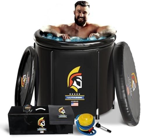 Ice Bath Tub for Athletes - Cold Plunge tub for Athletes and Adults, Portable Recovery Therapy, Fitness Premium Set with Stainless Steel Legs, Capacity of 95 Gallons