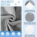 SmoothNovelty 5 Pcs Waterproof Guinea Pig Blankets Washable Small Animal Pee Pad Pet Blanket Sleep Bedding Mats Absorbent Guinea Pig Cage Liner Reusable Pet Sleep Pad(Gray,18" X 24",Classic)