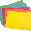 Blue Summit Supplies Colored File Folders Legal Size, 1/3 Cut Tab, Great for Organizing and Easy File Storage, 100 Per Box