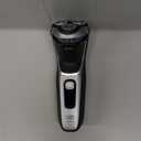 Philips Norelco Shaver 3900 Series, Wet and Dry Electric Shaver, P-Cap, Travel Pouch, Charging Stand, Storm Blue, Model S3341/92 (Silver New)