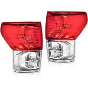 Tail Lights Brake Lamp w/o Bulbs Left and Right Side 1 Pair Compatible with Toyota Tundra 2007-2013 (2-Door Regular Cab | 4-Door Extra Cab | 4-Door Crew Cab)