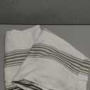 jinchan Striped Linen Blend Curtains 84 Inches Long for Living Room Sage Green Stripe Rod Pocket Semi Sheer Light Filtering Drapes for Bedroom Farmhouse Curtain Set 2 Panels (50"W x 84"L (Pack of 2),  Balanced Stripe Sage Green)