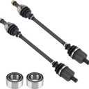 Front Left Right CV Axle Drive Shaft & Wheel Bearings Set for Polaris Ranger 570 Full-Size 2015-2016/Ranger 900 Crew 2014-2019/Ranger XP 1000 2017 2020 for 1332637