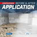 Crawl Space Vapor Barrier, 10 Mil White Vapor Barrier, 10' x 50', Thick Plastic Sheeting, Heavy Duty Polyethylene Film, Drop Cloth Covering for Crawlspace, Basement