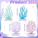 Amyhill 4 Pcs Large Under The Sea Corals Decoration Under The Sea Corals Table Stand Decorations Ocean Cutouts for Mermaid Theme Birthday Party Decor Photography Props