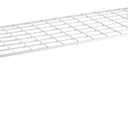 Whitmor Stackable Wire Shelf Organizer, Metal Cabinet Organizer, Space Saving Storage Shelf, Foldable Shelf riser for Kitchen, Closet, Bathroom, 7 x 18 x 7 Inches, White