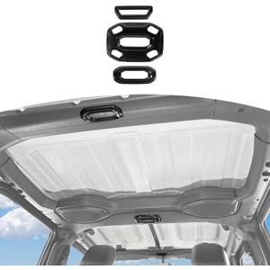 RT-TCZ for Jeep JL Carbon Fiber Dome Light Cover Trim for Jeep Wrangler JL Gladiator JT 2018-2023 ABS Interior Accessories 3pcs