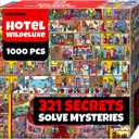 QUOKKA 1000 Piece Puzzle for Adults and Teens  Hotel Wildeluxe Adult Jigsaw Puzzles with Hidden Secrets & Audio Story  Detailed Visual Puzzle Game for Focus & Relaxation with Twist  FSC Certified