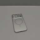 Designed Magnetic Series for iPhone 16 Pro Max Case, [Compatible with MagSafe][Tempered Glass Camera Lens Protection], Luxury Matte Military Grade Drop Protective Hard PC Shockproof Cover, Silver