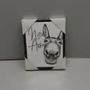 Stupell Industries Animal Humor Nice Arse Donkey Bathroom Phrase, Designed by Lettered and Lined Wall Art, 16x20