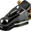 2" 14000LBS Adjustable Trailer Coupler with Trigger Latch SAE Class IV 14000 lb for Towing RV, Boat, Camper, Utility Equipment Trailers & Cargo (Black)