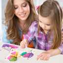 Magic 3D Foam Texture Painting Kit,Magic Puffy Paint,3D Drawing Canvas Sponge,DIY Bubble Drawing Pens Art Supplies,10Pcs Puffy Paint Paper(Rectangular)