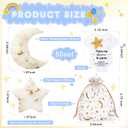 50 Sets Baby Shower Favors Lavender Moon Star Soaps for Guests with Thank You Cards Organza Bags Baby Shower Gifts for Gender Reveal Party Decoration Women Men