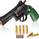 Toy Gun Revolver, EVA Soft Bullets Cap Gun, with 36 Bullets, Revolver Guns for Kids Ages 8-12