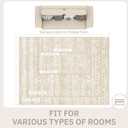 Soalmost 8x10 Washable Area Rugs for Living Room, Vintage Floral Non-Slip Low Pile Neutral Rug Soft Throw Large Carpet for Dining Room Bedroom Home Office (Beige, 8'x10')