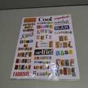 Magazine Letter Stickers Vintage Scrapbook Letters Stickers Small Ransom Alphabet Sticker for Scrapbooking Supplies Journaling Laptop Water Bottle DIY Crafts Junk Journal(letter434)