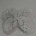 Chivao 7 Pieces Fairy Wings Butterfly Wings Wedding Decoration Costume Birthday Christmas Party Favors for Boys Girls(White)